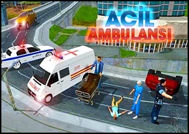 Acil Ambulansı - Bir ambulans şoförü olarak işe başlayın ve insanların hayatlarını kurtarmak için onları acil olarak hastaneye yetiştirin