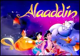 Alaaddin - Alaaddin'e sihirli lambanın cinini kullanarak hazine sandıklarını toplamasında yardım et