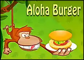 Aloha Burger - Sevimli maymunumuz hamburger yapmaya heveslenmiş na yardımcı olun