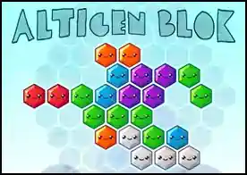 Altıgen Blok - Altıgen blokları altıgen bölgeye yerleştirerek bir sıra üzerinde yok et