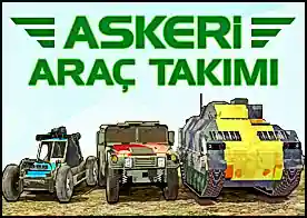 Askeri Araç Takımı - 3 askeri aracı kullanarak doğru bayrağı üsse teslim et