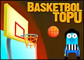 Basketbol Topu - Sahanın çeşitli yerlerinden basketbol topunu potaya atıp sayı yapmaya çalışın