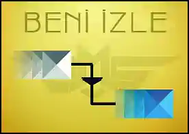 Beni İzle - Mavi kareye takip et izlediği yolu gri kareyi kullanarak aynen takip et