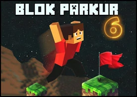 Blok Parkur 6 - Minecraft aleminde hazırlanmış zorlu parkurları tamamlamaya devam ediyoruz
