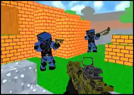 Blok Savaş SWAT 3D - Minecraft tarzı mekanlarda online rakiplerle kıyasıya bir savaş sizi bekliyor