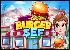 Burger Şef - Hamburger dükkanına gelen müşterilerin isteklerini en hızlı şekilde hazırla onları memnun et