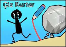 Çiz Kurtar - Zekice çizimler yaparak zor durumdaki çöp adamı kurtar