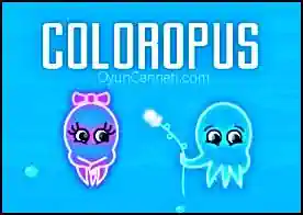 Coloropus - Kız arkadaşını kurtarmak isteyen coloropusa okyanusun altında yardım edin