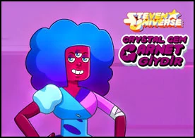 Crystal Gem Garnet Giydir - Kristal taşların lideri Garnet değişik giysiler seçiyor ona kılık kıyafet seçmesinde yardımcı olun