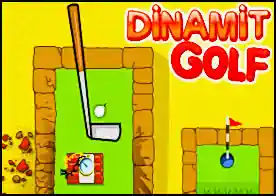 Dinamit Golf - Golf sahasında topa duyarlı dinamit olursa ne olur cevabı bu oyunda