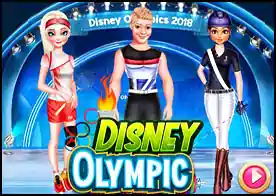 Disney Olimpik - Disney kahramanları 2018 olimpik oyunları için hazırlanıyor onlara yardımcı ol