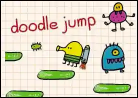 Doodle Jump - Bir platformdan diğerine zıplayarak jet paketleri toplayın kara deliklerden ve uzaylılardan uzak durun