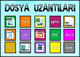 Dosya Uzantıları - Hafızanızın ne kadar güçlü olduğunu dosya uzantılarını birleştirerek öğrenebilirsiniz