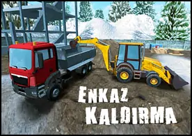 Enkaz Kaldırma - İnşaat bölgesindeki enkazı ve molozları kaldırmak için kepçeli ekskavatörü ve iş makinalarını kullan