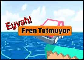 Eyvah Fren Tutmuyor - Frenleri tutmayan aracı ustalıkla kontrol ederek denize uçurmadan güvenli bariyerlere götürüp durdur