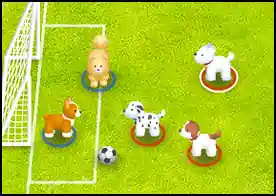 Futbolcu Köpekler - Takımın için 3 köpek seç ve onlarla rakip takımın kalesine golleri at