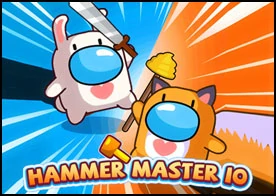 HammerMaster.io - Çete canavarlarının savaşına katılın savaş alanındaki rakip oyuncuları parçalayın ve güçlerini emin