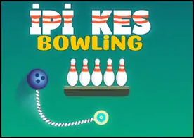 İpi Kes Bowling 3 - İpi keserek bowling topunu serbest bırakmaya ve bowling kukalarını devirmeye devam ediyoruz