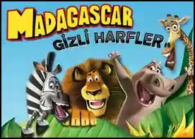 Madagaskar Gizli Harfler - Madagaskar aleminde ustaca gizlenmiş harfleri bulun