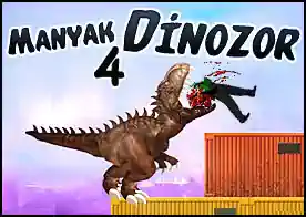 Manyak Dinozor 4 - Zincirlerinden kurtulan manyak dinozorumuz bu sefer Miami sokaklarındaki insanları yiyor, arabaları parçalıyor, şehrin altını üstüne getiriyor