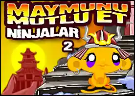 Maymunu Mutlu Et Ninjalar 2 - Minik maymunumuzu mutlu etmek için yine 70 minik ninjayı arayıp buluyoruz