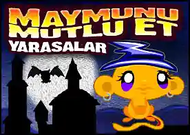 Maymunu Mutlu Et Yarasalar - Minik maymunumuzu mutlu etmek için 22 bölümü tamamlayıp tüm yarasaları serbest bırakıyoruz