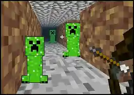 Mazecraft - Minecraft temalı 3D mahzenlerde önüne çıkan creeperları öldürerek çıkışa ulaş