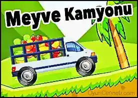 Meyve Kamyonu - Çeşitli türdeki meyveleri kamyona yükle ve dökmeden depoya götür.