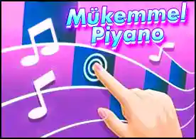 Mükemmel Piyano - Usta bir piyanist olarak müziğin ritmine ayak uydur ve kayan bloklara tıkla toplam 100 şarkının kilidini açmak için yıldızları topla