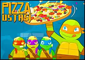 Ninja Kaplumbağalar Pizza Ustası - Herkes biliyorki ninja kaplumbağalar pizzaya bayılır zorlu bir görevin ardından onlara iyi bir pizza ziyafeti çekmelerinde yardımcı olun