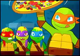 Ninja Kaplumbağalar Pizzacı - Hepimizin bildiği üzere ninja kaplumbağaların favori yiyeceği pizzadır suçluların peşinde geçen yorucu bir günün sonunda ninja kaplumbağalar çok acıkmıştır