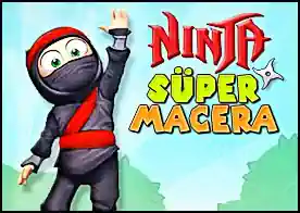 Ninja Süper Macera - Süper ninja yeni macerasında tüm paraları toplayıp zorlu seviyeleri geçmeye çalışıyor