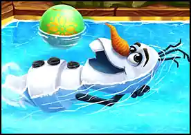 Olaf Havuz Keyfi - Olaf havuzda keyifli zaman geçirmek istiyor onu önce havuz için hazırlayın sonra birlikte eğlenin