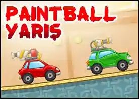 Paintball Yarış - Bir yandan hızla yarışın bir yandan da tüm rakipleri paintball toplarıyla vurmaya çalışın