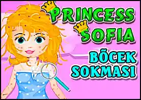 Prenses Sofia Böcek Sokması - Bahçede gezen prenses sofia böceklerin saldırısına uğrar temizlenmesine yardımcı ol ve böceklerin soktuğu yerleri tedavi et