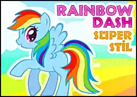 Rainbow Dash Süper Stil - Rainbow Dash'ı istediğin gibi hazırla