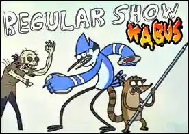 Regular Show Kabus - Regular show kahramanları Mordeca ve Rigby şehri kötü yaratıklara karşı savunuyor