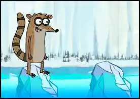 Regular Show Buz Devri - Regular Show kahramanlarından Rakun Rigby buz devrinde hayatta kalmaya çalışıyor