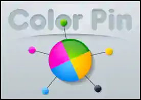 Renkli Pinler - Meşhur aa oyununun renkli versiyonu olan bu oyunda verilen pinleri aynı renk bölgeye saplamaya çalışacaksınız