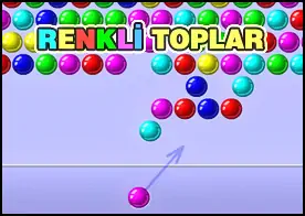 Renkli Toplar - İnternetin en klasik bu oyununda zemine ulaşmadan önce aynı renkli topları bir araya getir ve yoket