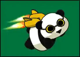 Roket Panda - Roket panda sırtındaki roket sistemiyle gidebileceği kadar uzağa gitmeye çalışıyor