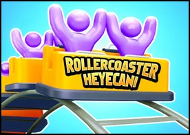 Roller Coaster Heyecanı 2 - Gökyüzünde son hız süzülün paraları toplayın dönüşlere dikkat edin çılgın lunapark treninin keyfini çıkarın