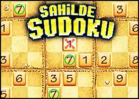 Sahilde Sudoku - Sudoku oynamayı seviyprsanız bu güzel sudoku oyunu sizi memnun edecektir