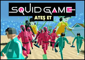 Squid Game Ateş Et - Mevcut 18 silah arasında seçimini yap squid game adasında oyuncular ve muhafızlar arasında hayatta kalmaya çalış