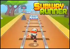 Subway Runner - Tren rayları üzerinde engellerin üstünden atlayıp altından geçip koşmaya çalışın