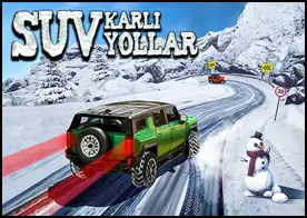 SUV Karlı Yollar - Karla kaplı yamaçlarda zorlu bir SUV sürüş keyfi sizi bekliyor