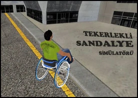 Tekerlekli Sandalye Simülatörü - Tekerlekli araç sürüş simülatörü ile hastaları ambulans ile alıp gidecekleri yere götürün