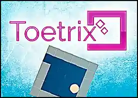 Toetrix - Topları yuvarlayarak köşeleri kapat altın kupa için yıldızları topla