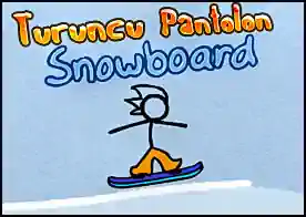 Turuncu Pantolon Snowboard - Turuncu pantolonlu kahramanımız karlı bir macera ile geri döndü kayacağı yolları çizerek ona yol göster