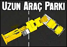 Uzun Araç Parkı - Ağır araçların nakliyesini yapan çok uzun aracımızı ustalıkla park ediyoruz